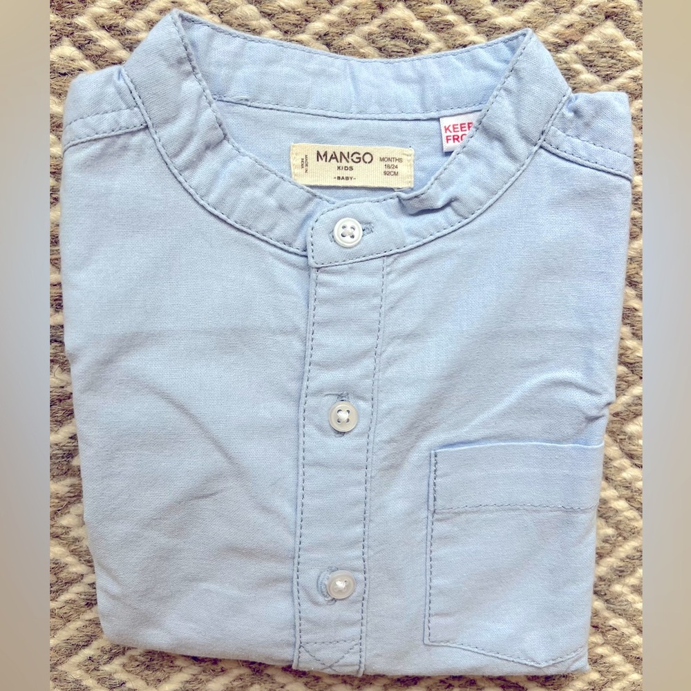 Mango kids long sleeve shirt size 18-24m